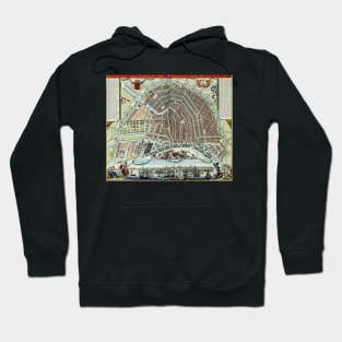 Vintage Amsterdam Map Hoodie